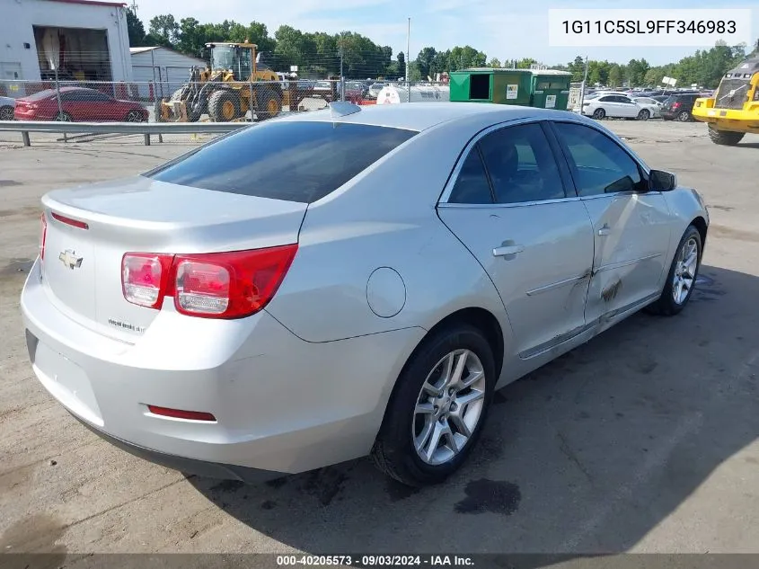 1G11C5SL9FF346983 2015 Chevrolet Malibu 1Lt