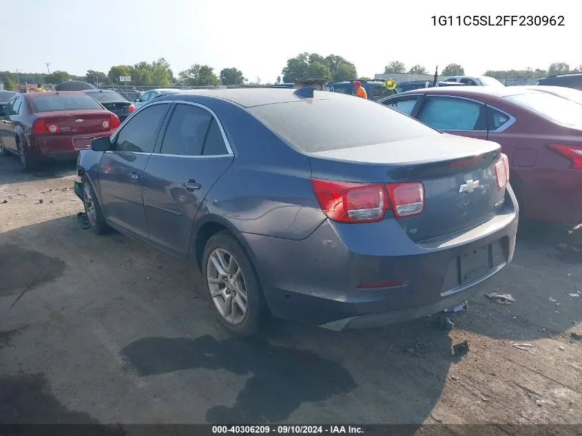 2015 Chevrolet Malibu 1Lt VIN: 1G11C5SL2FF230962 Lot: 40306209