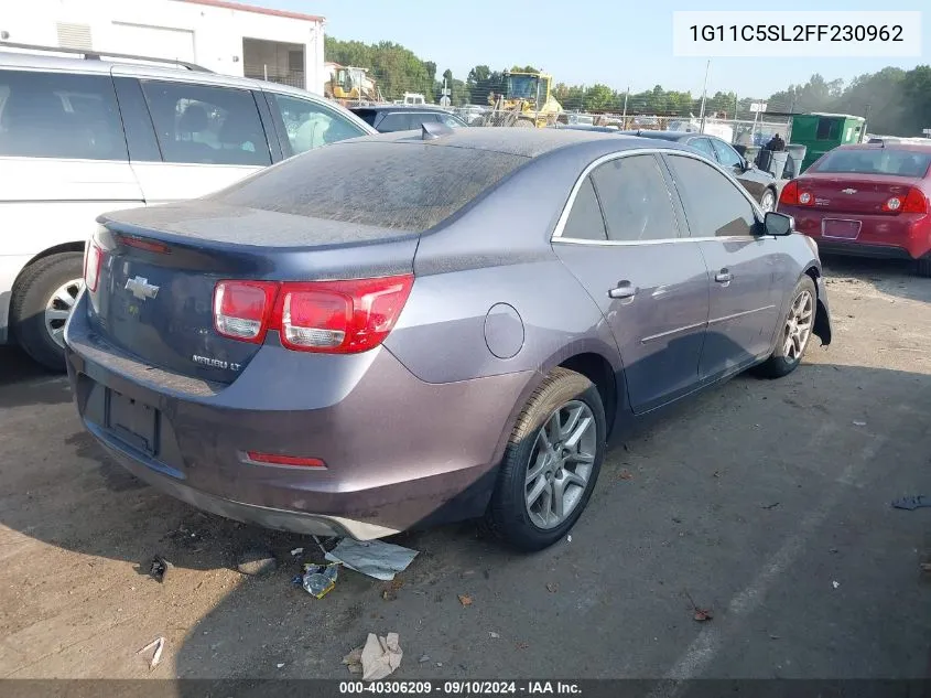 2015 Chevrolet Malibu 1Lt VIN: 1G11C5SL2FF230962 Lot: 40306209