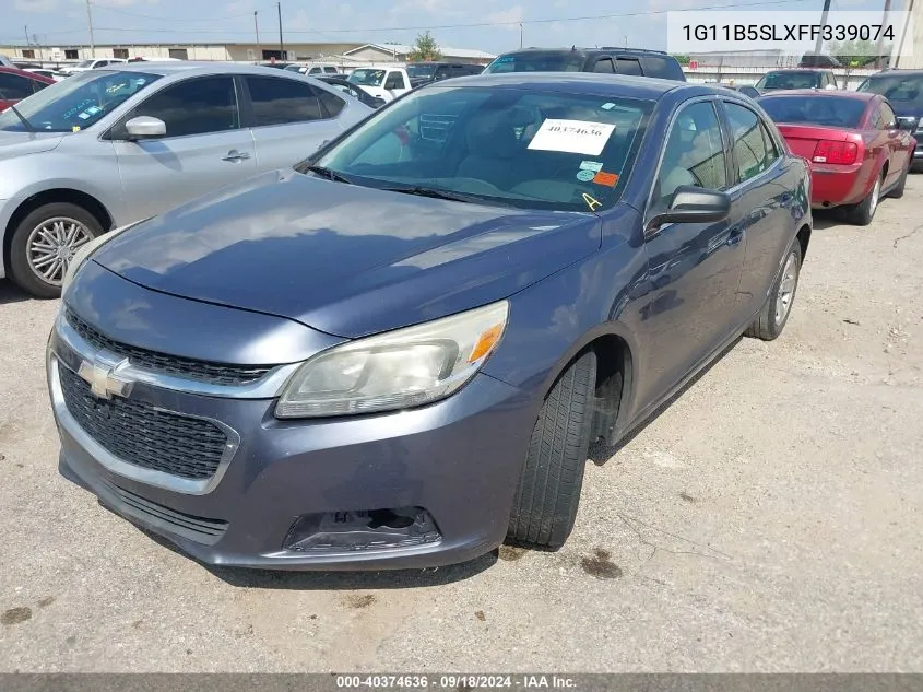 2015 Chevrolet Malibu Ls VIN: 1G11B5SLXFF339074 Lot: 40374636