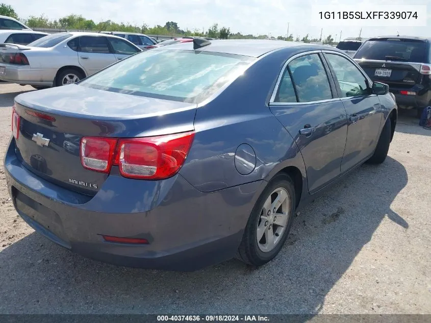 2015 Chevrolet Malibu Ls VIN: 1G11B5SLXFF339074 Lot: 40374636