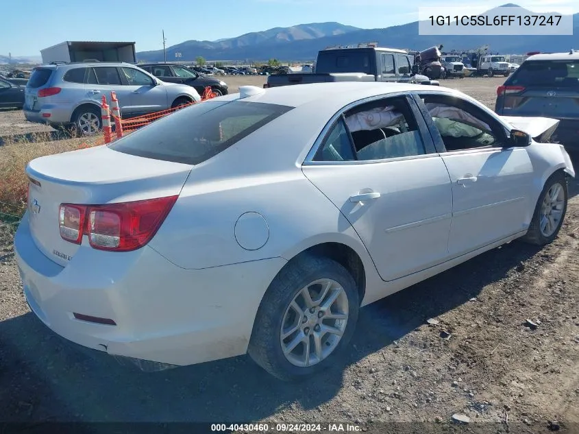 1G11C5SL6FF137247 2015 Chevrolet Malibu 1Lt