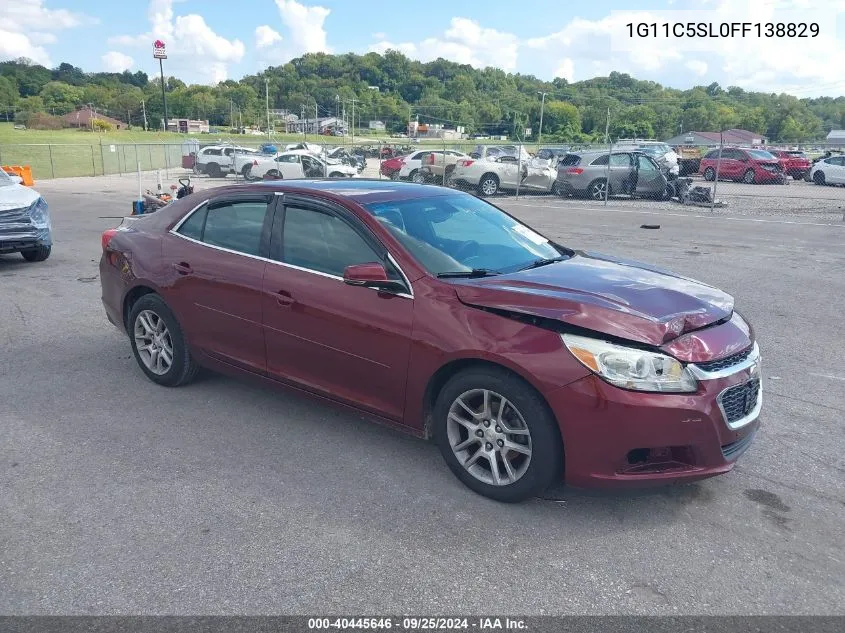 1G11C5SL0FF138829 2015 Chevrolet Malibu 1Lt