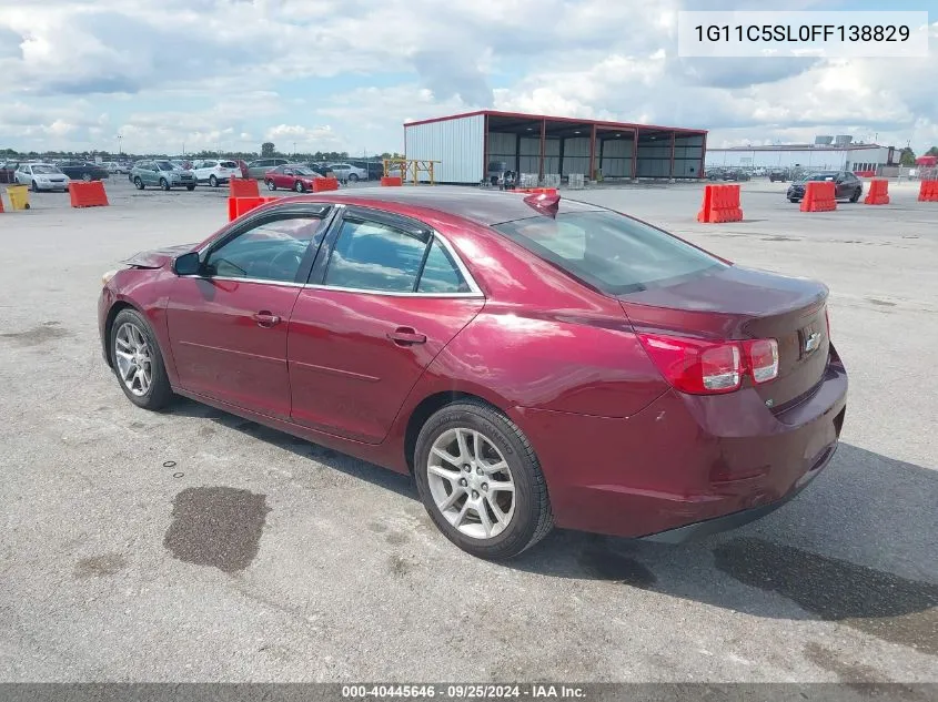 1G11C5SL0FF138829 2015 Chevrolet Malibu 1Lt