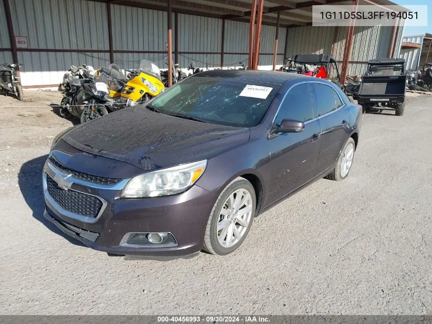 2015 Chevrolet Malibu 2Lt VIN: 1G11D5SL3FF194051 Lot: 40456993