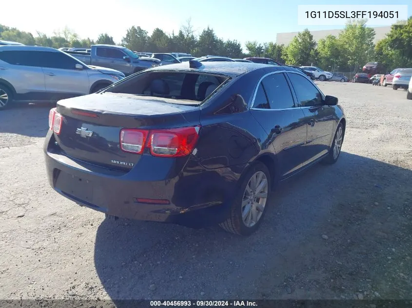 2015 Chevrolet Malibu 2Lt VIN: 1G11D5SL3FF194051 Lot: 40456993