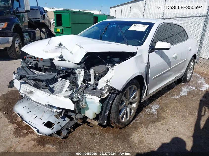 2015 Chevrolet Malibu 2Lt VIN: 1G11D5SL0FF350594 Lot: 40457096