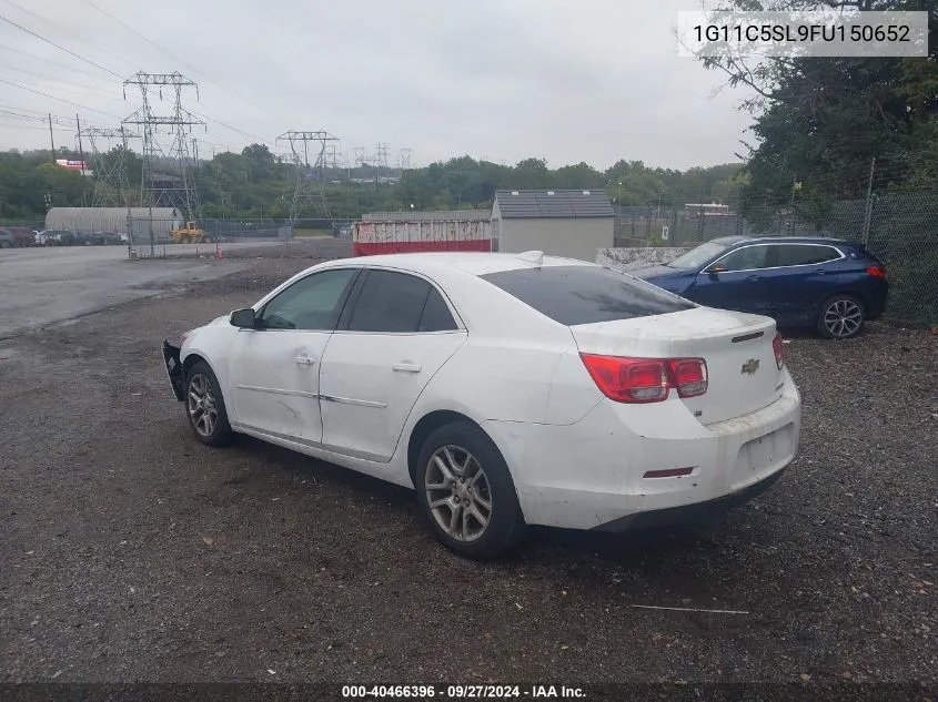 2015 Chevrolet Malibu 1Lt VIN: 1G11C5SL9FU150652 Lot: 40466396