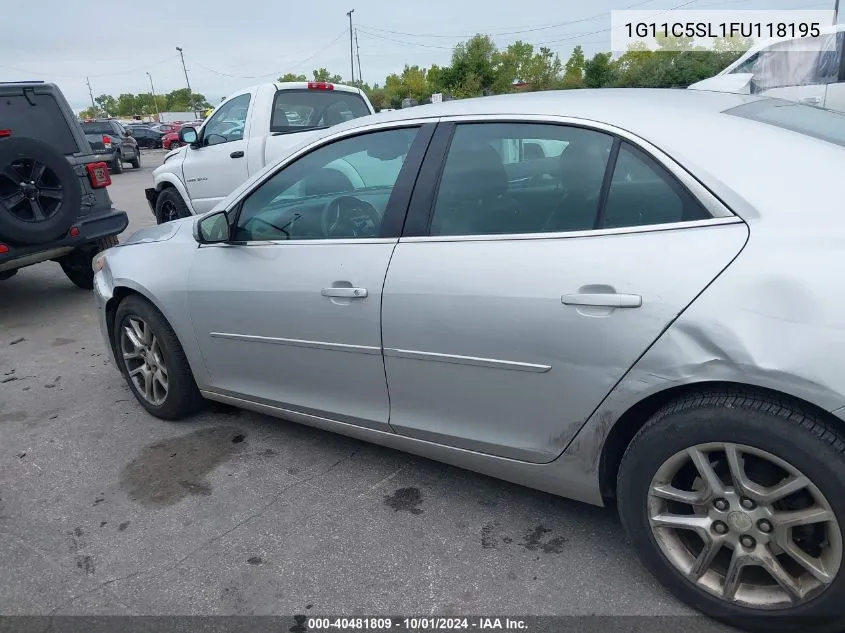 2015 Chevrolet Malibu 1Lt VIN: 1G11C5SL1FU118195 Lot: 40481809