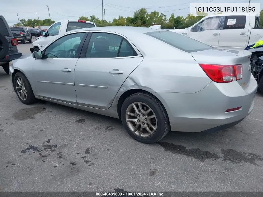 1G11C5SL1FU118195 2015 Chevrolet Malibu 1Lt