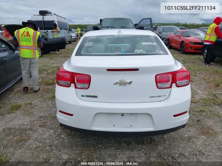 2015 Chevrolet Malibu 1Lt VIN: 1G11C5SL2FF211134 Lot: 40521234