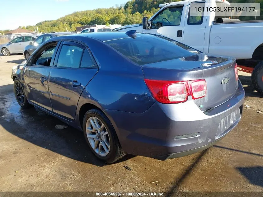 1G11C5SLXFF194177 2015 Chevrolet Malibu 1Lt