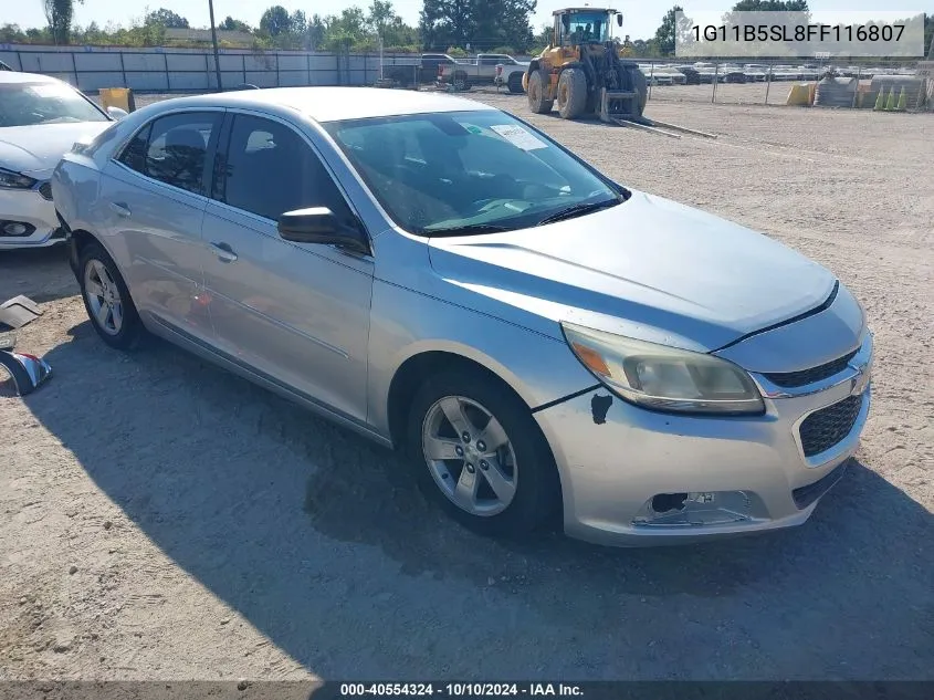 2015 Chevrolet Malibu Ls VIN: 1G11B5SL8FF116807 Lot: 40554324