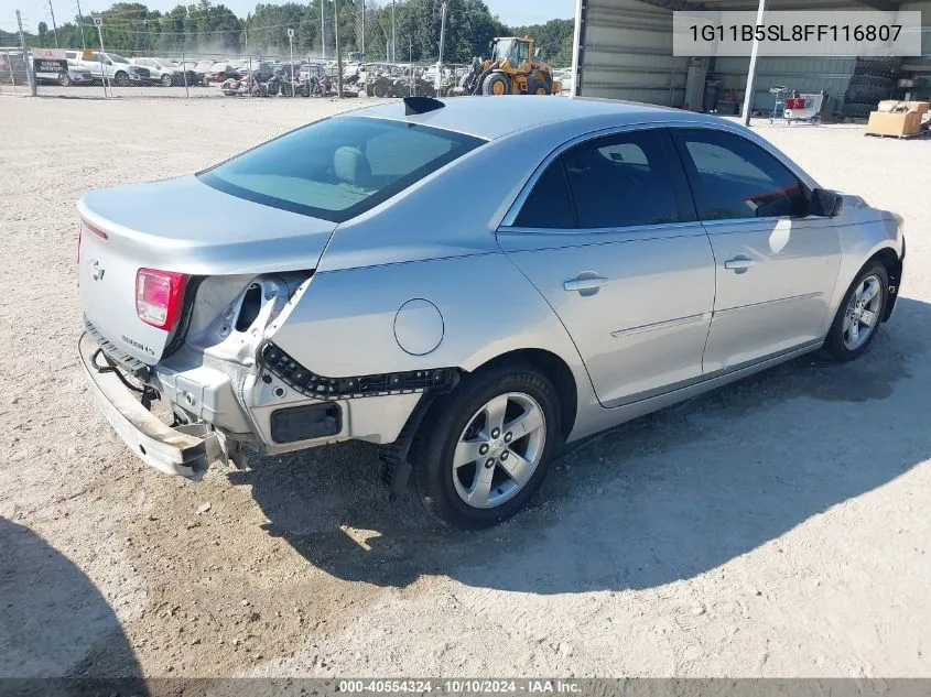 1G11B5SL8FF116807 2015 Chevrolet Malibu Ls