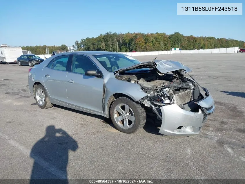 2015 Chevrolet Malibu Ls VIN: 1G11B5SL0FF243518 Lot: 40564397