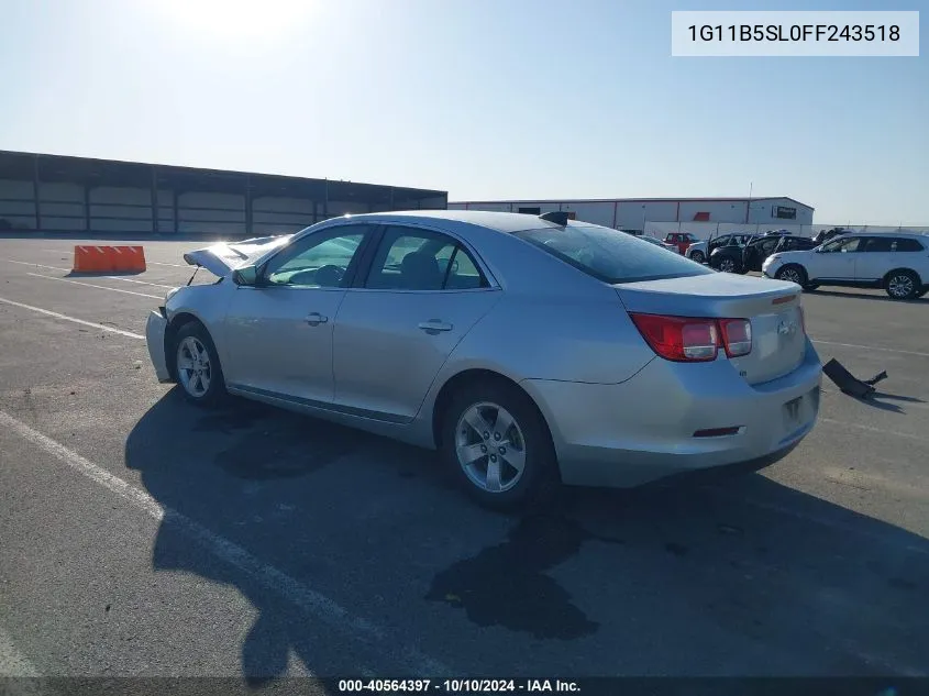 1G11B5SL0FF243518 2015 Chevrolet Malibu Ls