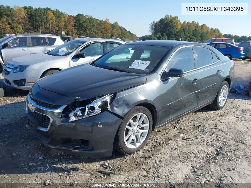 1G11C5SLXFF343395 2015 Chevrolet Malibu 1Lt