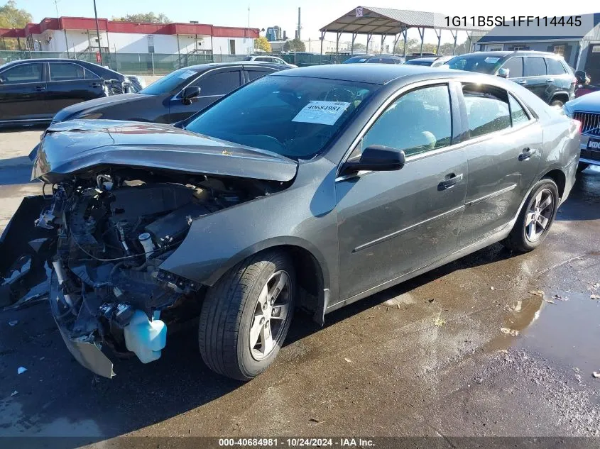 2015 Chevrolet Malibu Ls VIN: 1G11B5SL1FF114445 Lot: 40684981