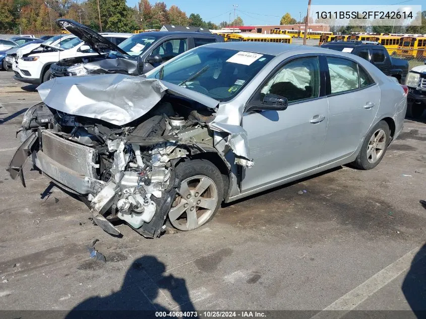 2015 Chevrolet Malibu Ls VIN: 1G11B5SL2FF242614 Lot: 40694073