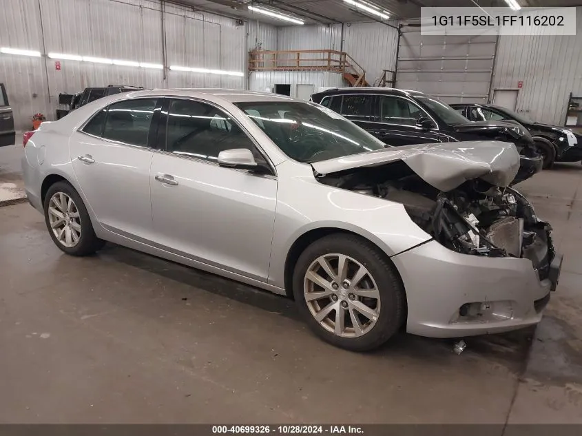 2015 Chevrolet Malibu 1Lz VIN: 1G11F5SL1FF116202 Lot: 40699326