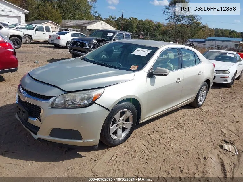 2015 Chevrolet Malibu 1Lt VIN: 1G11C5SL5FF212858 Lot: 40702675