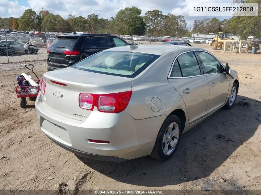 2015 Chevrolet Malibu 1Lt VIN: 1G11C5SL5FF212858 Lot: 40702675