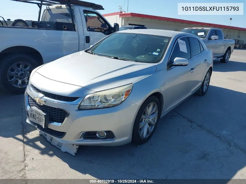 1G11D5SLXFU115793 2015 Chevrolet Malibu 2Lt