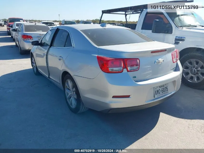 2015 Chevrolet Malibu 2Lt VIN: 1G11D5SLXFU115793 Lot: 40702919