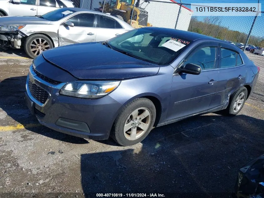 2015 Chevrolet Malibu Ls VIN: 1G11B5SL5FF332842 Lot: 40710819