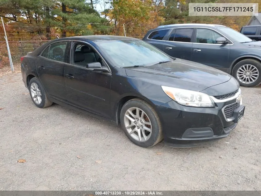 2015 Chevrolet Malibu 1Lt VIN: 1G11C5SL7FF171245 Lot: 40713230