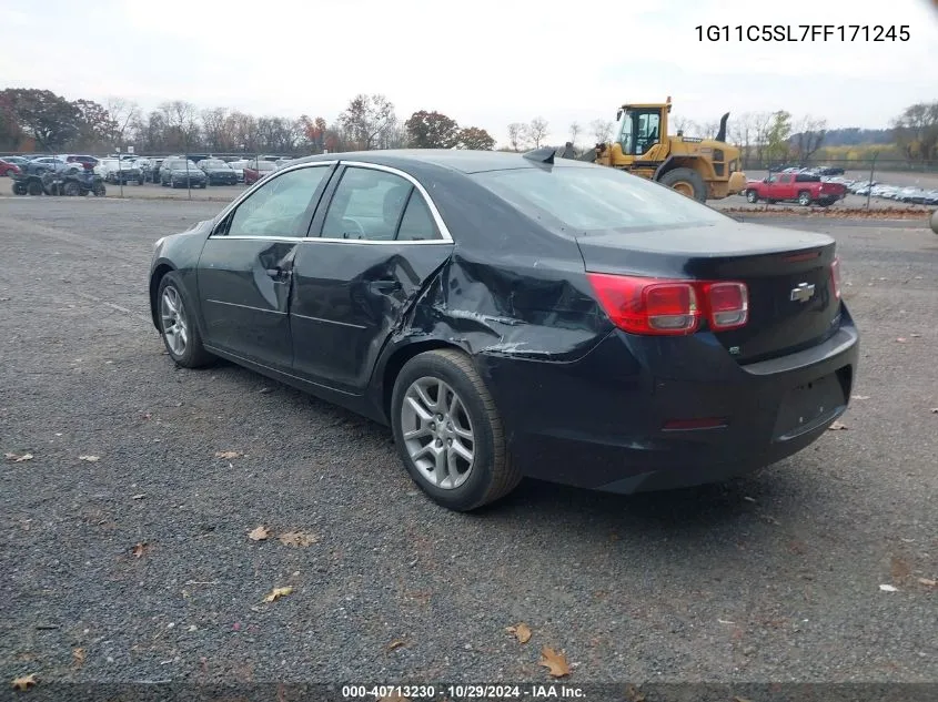 2015 Chevrolet Malibu 1Lt VIN: 1G11C5SL7FF171245 Lot: 40713230