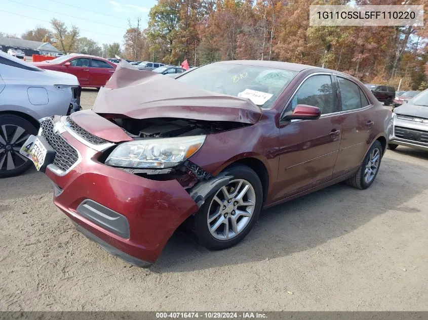 2015 Chevrolet Malibu 1Lt VIN: 1G11C5SL5FF110220 Lot: 40716474