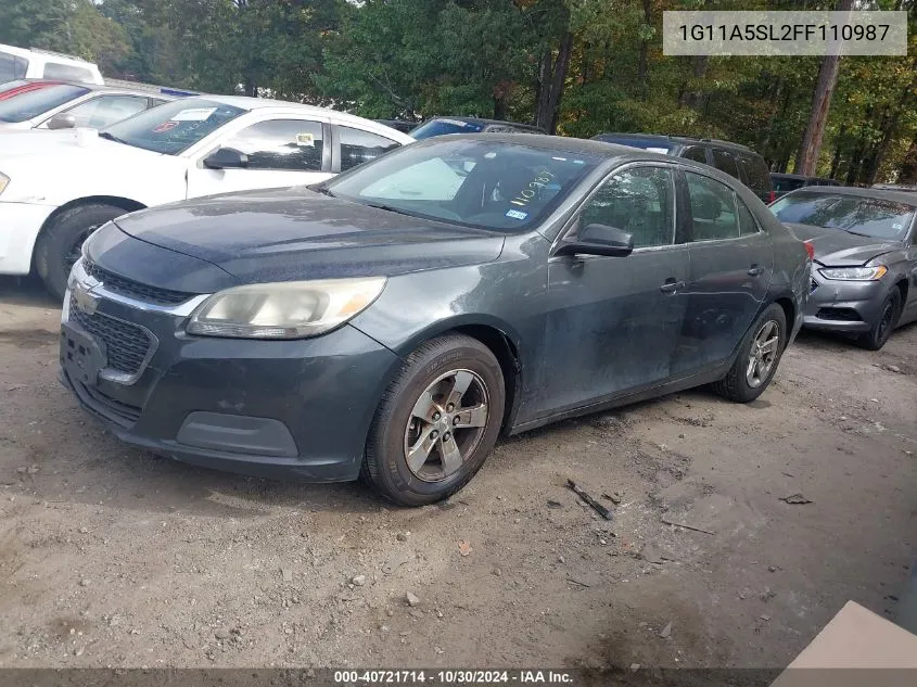 2015 Chevrolet Malibu 1Fl VIN: 1G11A5SL2FF110987 Lot: 40721714