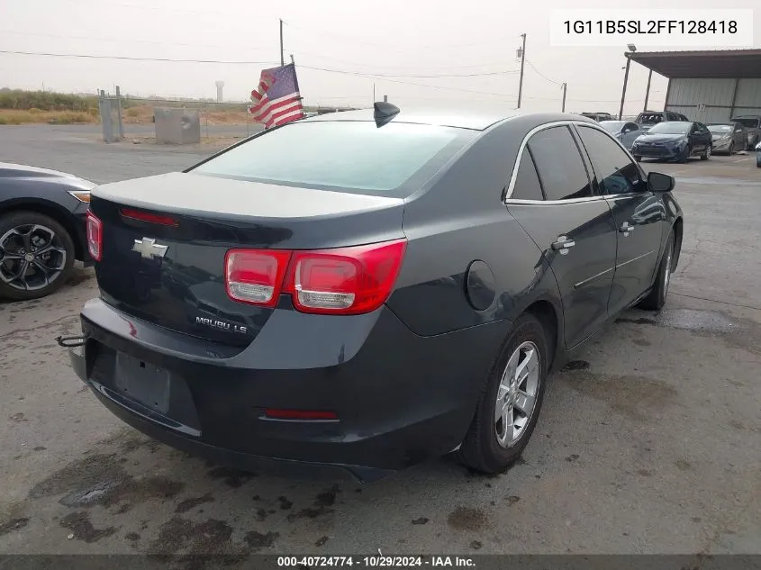 2015 Chevrolet Malibu Ls VIN: 1G11B5SL2FF128418 Lot: 40724774