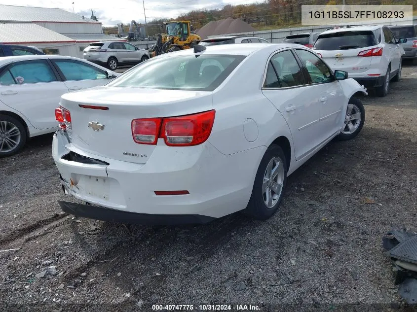 2015 Chevrolet Malibu Ls VIN: 1G11B5SL7FF108293 Lot: 40747775