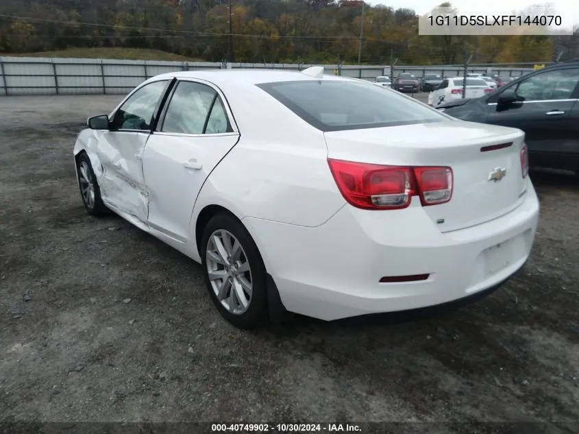 2015 Chevrolet Malibu 2Lt VIN: 1G11D5SLXFF144070 Lot: 40749902