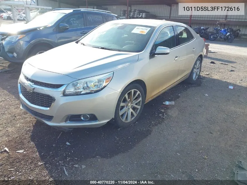 1G11D5SL3FF172616 2015 Chevrolet Malibu 2Lt