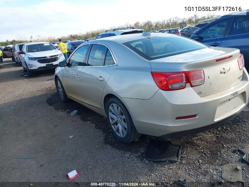 1G11D5SL3FF172616 2015 Chevrolet Malibu 2Lt