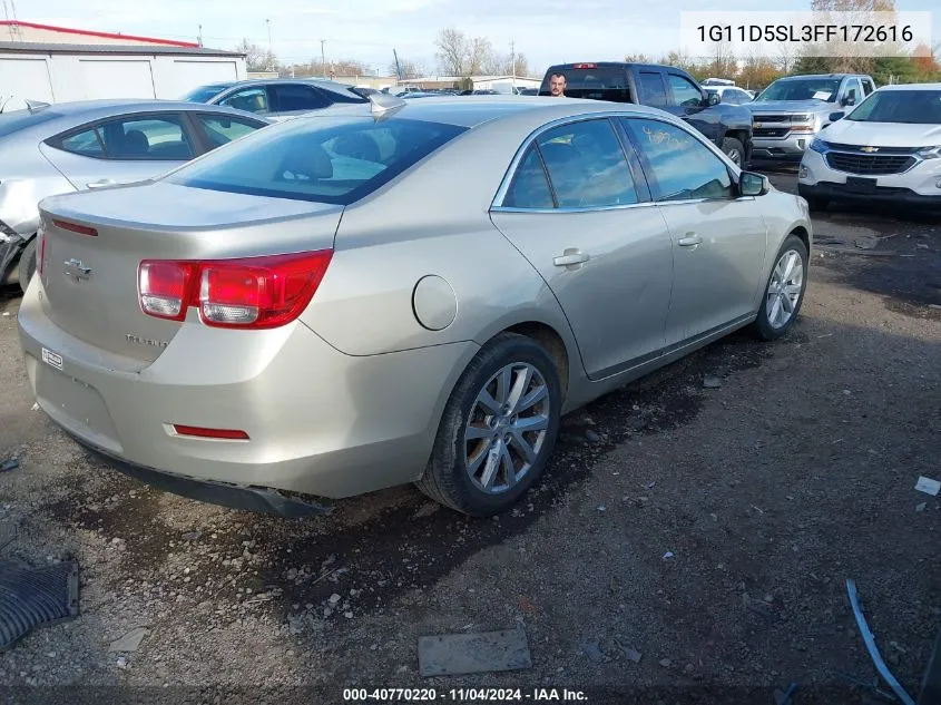 1G11D5SL3FF172616 2015 Chevrolet Malibu 2Lt