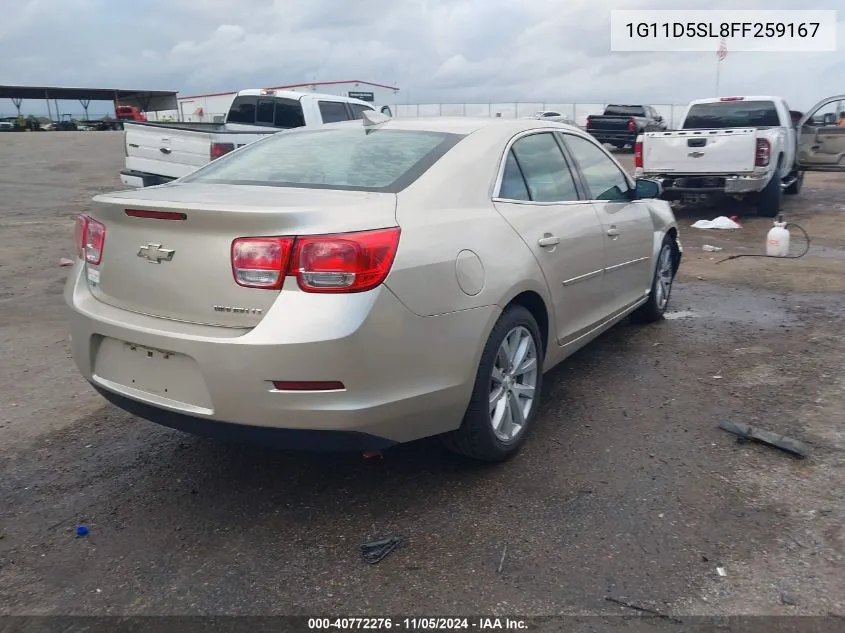 2015 Chevrolet Malibu 2Lt VIN: 1G11D5SL8FF259167 Lot: 40772276