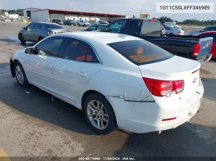 2015 Chevrolet Malibu 1Lt VIN: 1G11C5SLXFF346989 Lot: 40775969