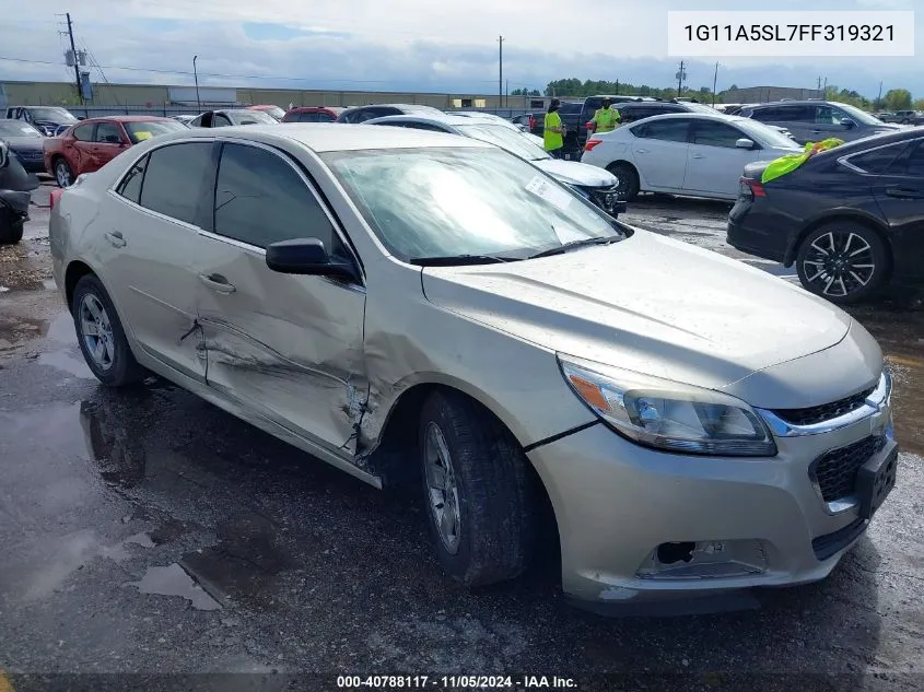 2015 Chevrolet Malibu 1Fl VIN: 1G11A5SL7FF319321 Lot: 40788117