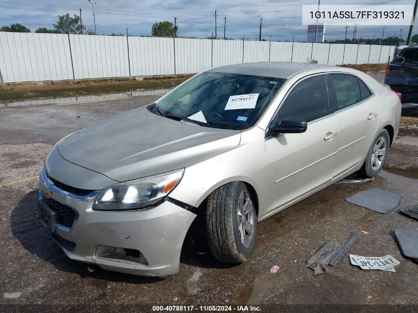 2015 Chevrolet Malibu 1Fl VIN: 1G11A5SL7FF319321 Lot: 40788117