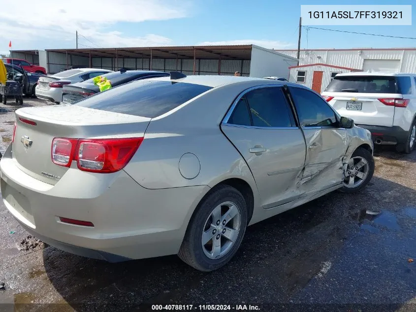 2015 Chevrolet Malibu 1Fl VIN: 1G11A5SL7FF319321 Lot: 40788117