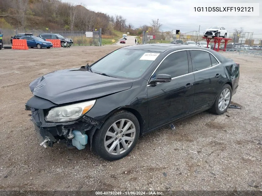 2015 Chevrolet Malibu 2Lt VIN: 1G11D5SLXFF192121 Lot: 40793249