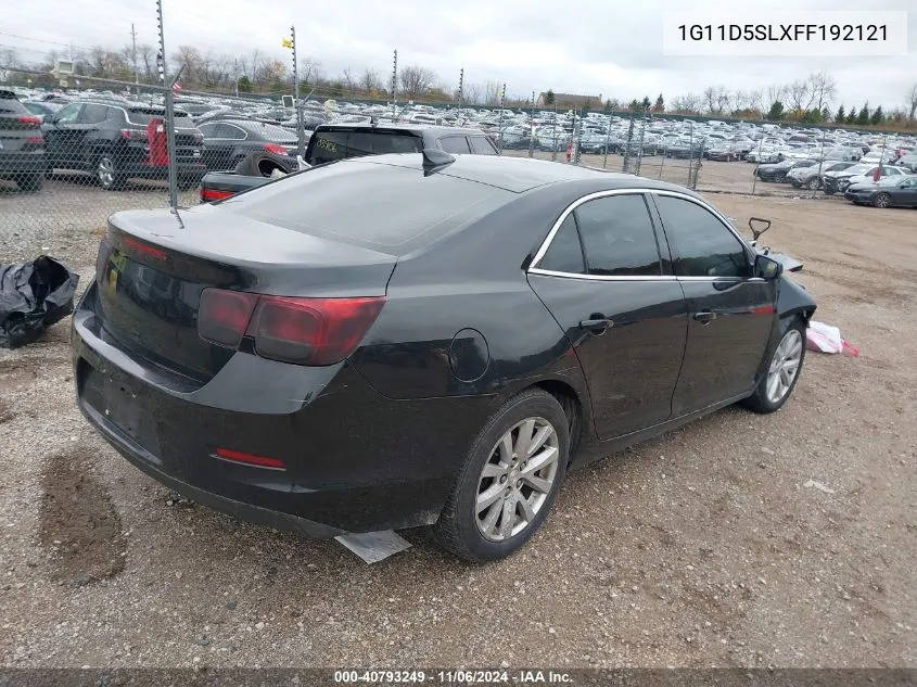 2015 Chevrolet Malibu 2Lt VIN: 1G11D5SLXFF192121 Lot: 40793249