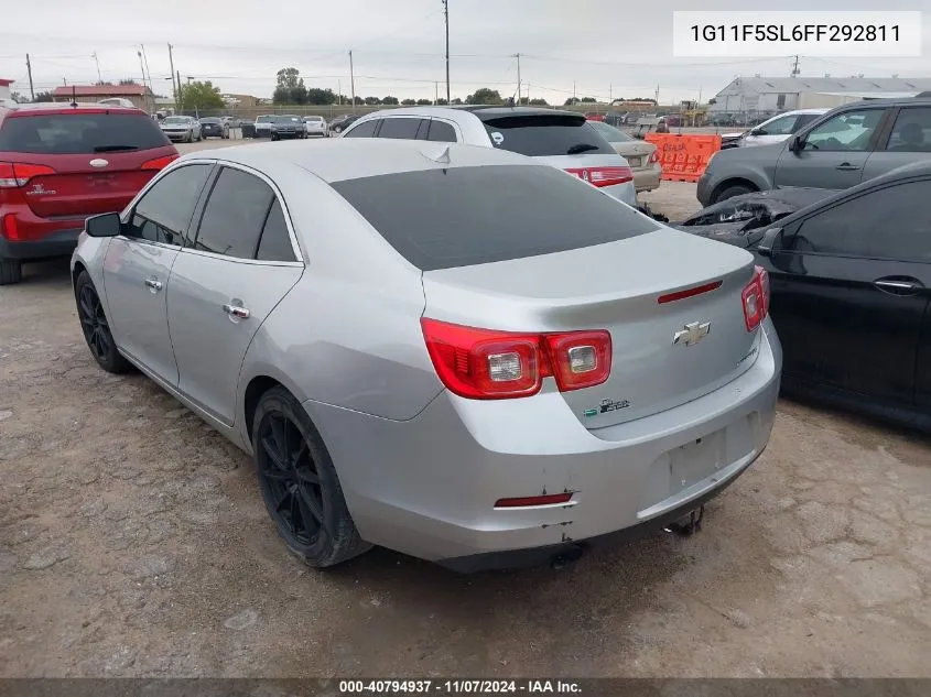 2015 Chevrolet Malibu 1Lz VIN: 1G11F5SL6FF292811 Lot: 40794937