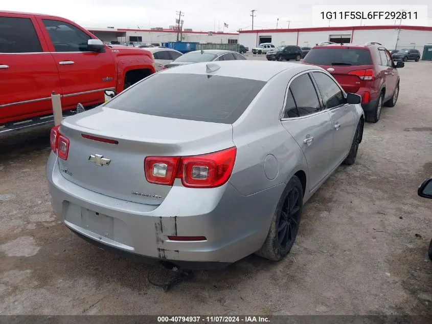 2015 Chevrolet Malibu 1Lz VIN: 1G11F5SL6FF292811 Lot: 40794937