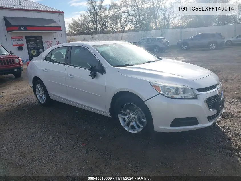 2015 Chevrolet Malibu 1Lt VIN: 1G11C5SLXFF149014 Lot: 40818009