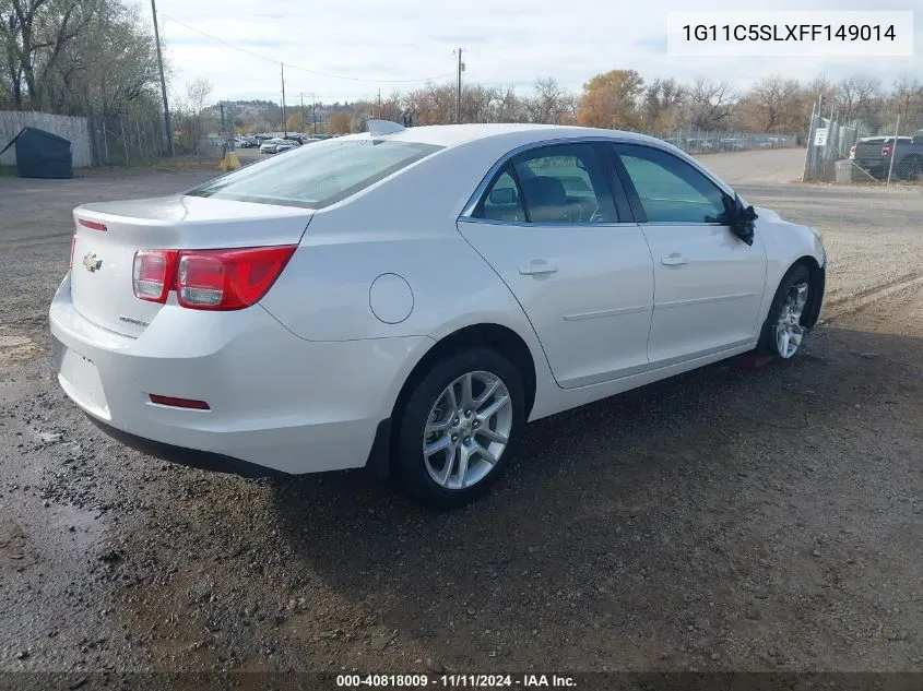 2015 Chevrolet Malibu 1Lt VIN: 1G11C5SLXFF149014 Lot: 40818009